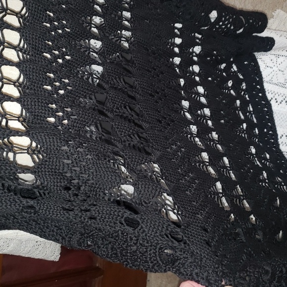 Joseph A. Lacy Crochet Long Cardigan - Picture 5 of 9